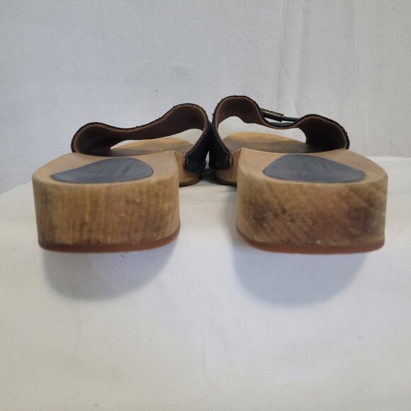 Sanita Mirsa Flex Sandal Blue Suede Clog Size 39 - Picture 4 of 9